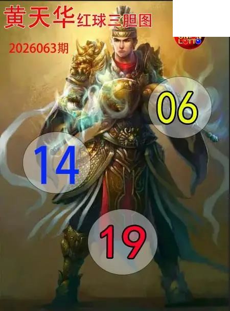 双色球2026年图迷063期 红球三胆图