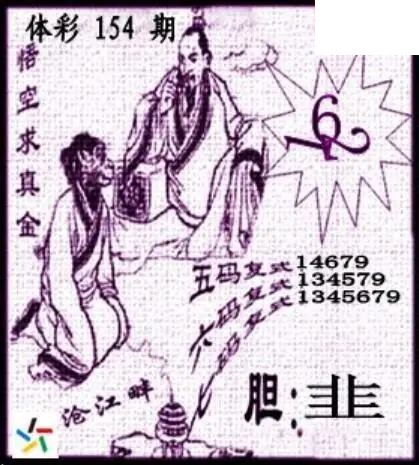 26年体彩P3154期 茶城沧江图谜