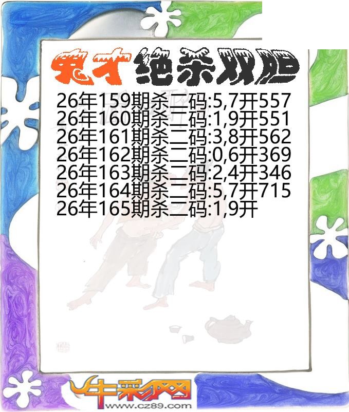 鬼才绝杀双胆165期体彩P3图谜