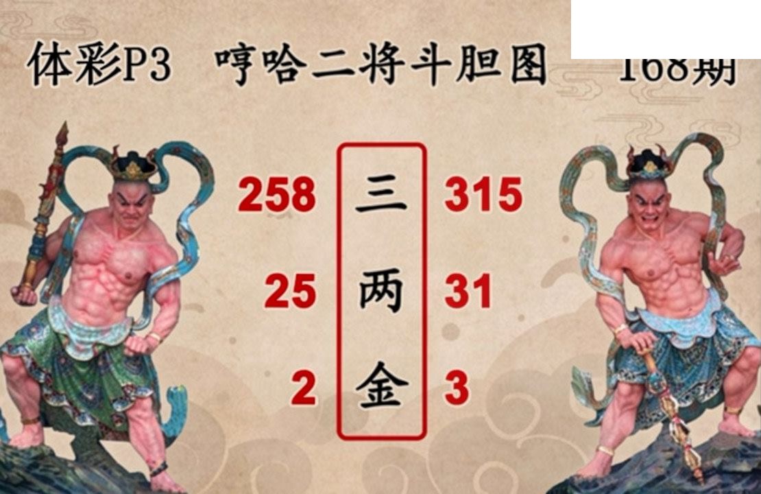 2026168期排列三 图谜预测汇总