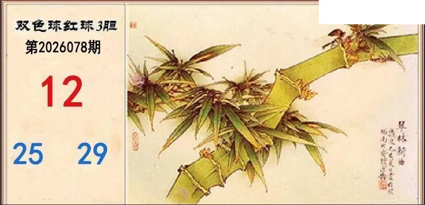 2026年078期双色球字迷图谜汇总