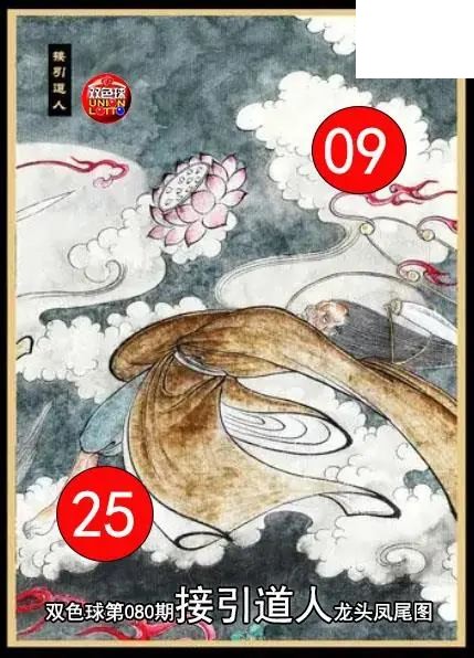 双色球2026年图迷080期 接引道人龙头凤尾图