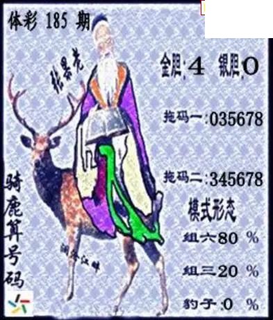 2026年185期体彩P3画迷图谜汇总分享